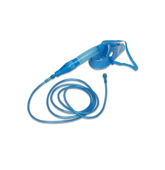 Maschera anatomica con regolatore di ossigeno