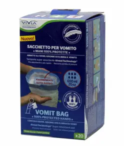Sacchetti assorbenti per vomito