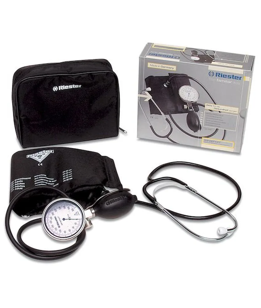 Sfigmomanometro aneroide manuale, professionale - membrana speciale in rame