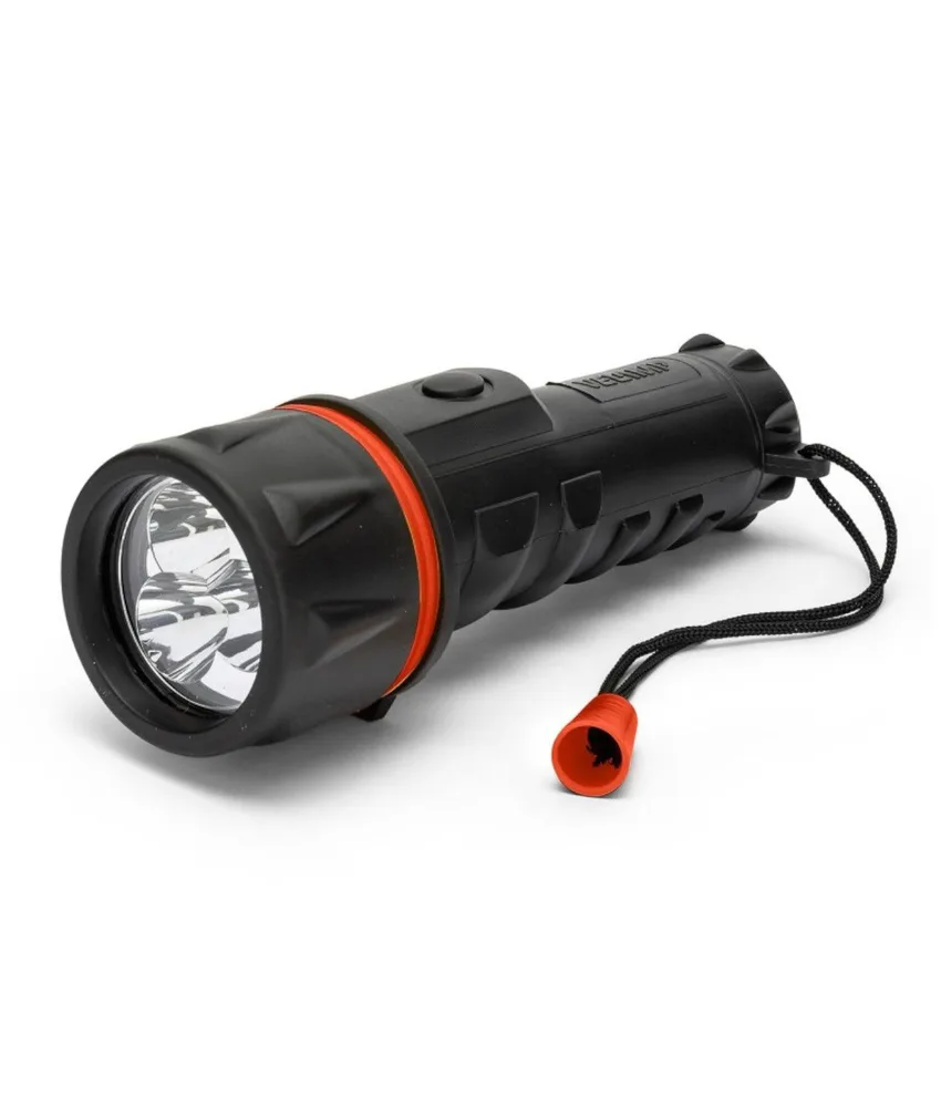 Torcia led in gomma, 12 lumen - autonomia eccezionale di 30 ore in uso continuo