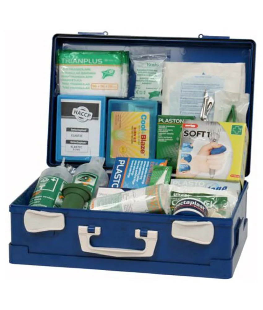 Valigetta HACCP Medic 2, contenuto idoneo per aziende alimentari - completa - chiusura con clip