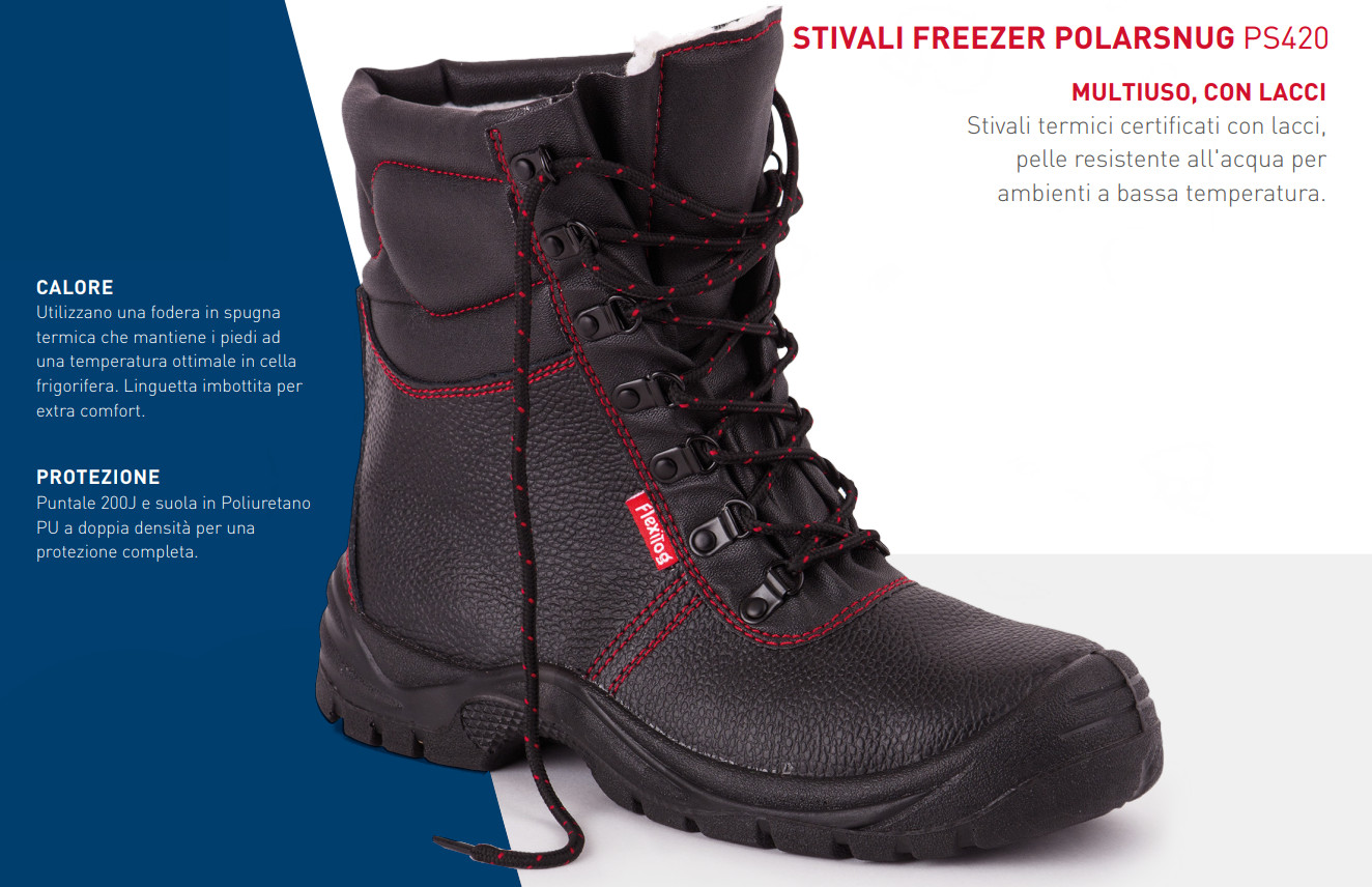 Stivali cella frigo Flexitog Freezer Polarsnug: caratteristiche tecniche