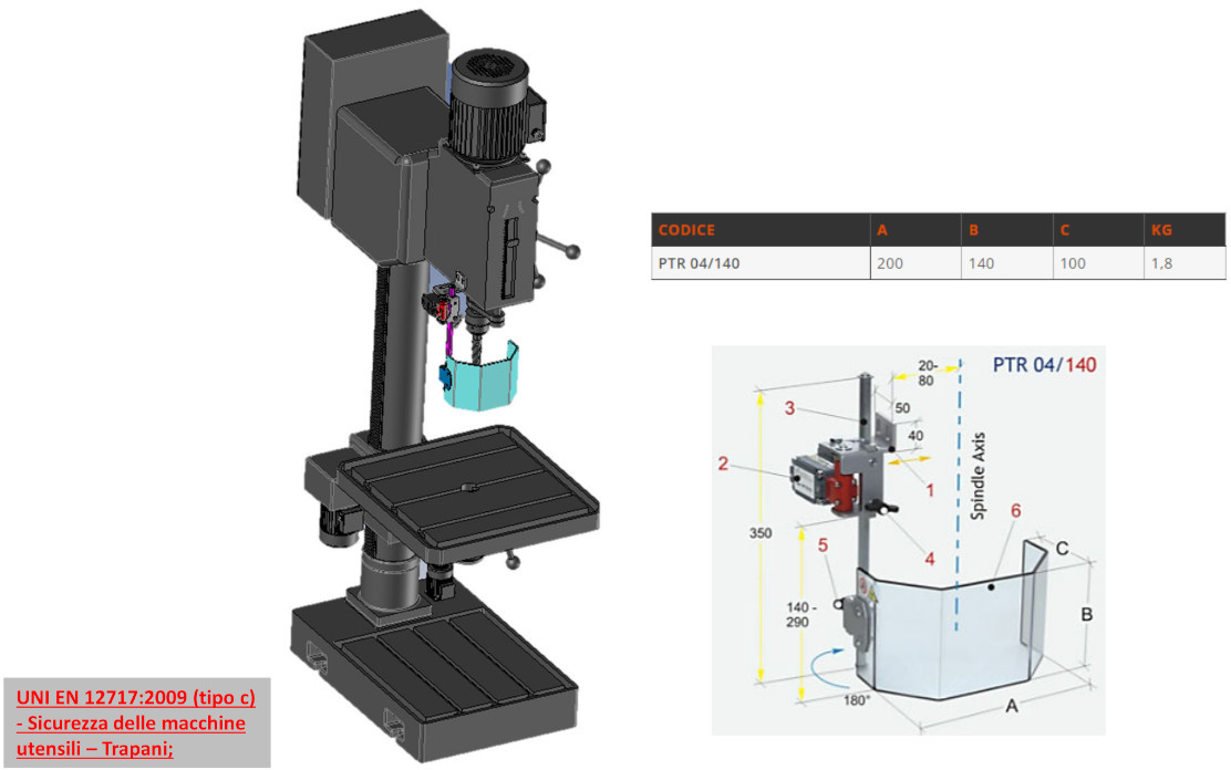 disegno tecnico PTR04