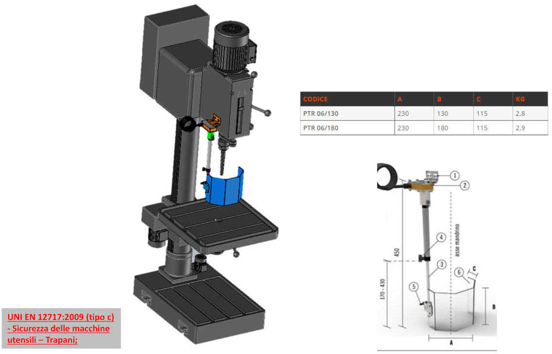 disegno tecnico PTR06