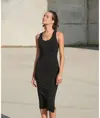 Abito midi donna con taglio all'americana SF