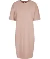 Abito t-shirt oversize con spacco biologico donna Build Your Brand