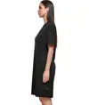 Abito t-shirt oversize con spacco biologico donna Build Your Brand