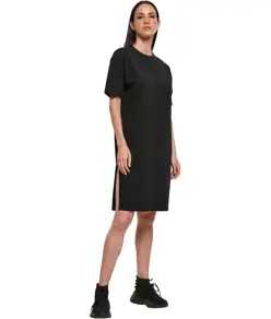 Abito t-shirt oversize con spacco biologico donna Build Your Brand