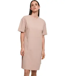 Abito t-shirt oversize con spacco biologico donna Build Your Brand