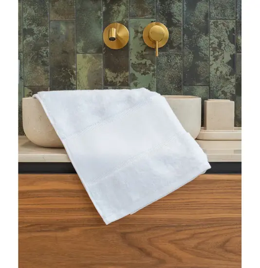Asciugamano per le mani biologico con bordo stampabile Towel City