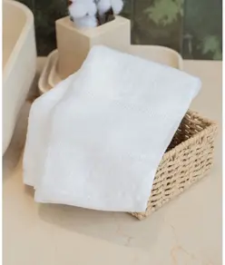 Asciugamano per ospiti biologico con bordo stampabile Towel City