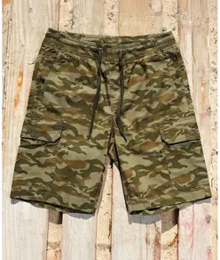 Bermuda cargo multiuso mimetici uomo Wombat
