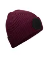 Berretto circular fashion con toppa Beechfield