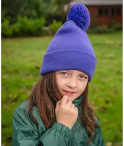 Berretto con pompon junior Result Winter Essentials