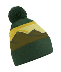 Berretto con pon-pon Mountain peaks Beechfield