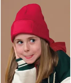 Berretto con toppa per bambini original Beechfield