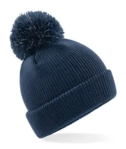Berretto junior con pompon riflettente Beechfield