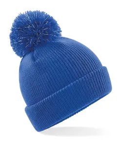 Berretto junior con pompon riflettente Beechfield