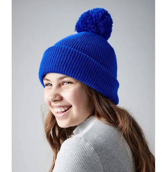 Berretto junior con pompon riflettente Beechfield
