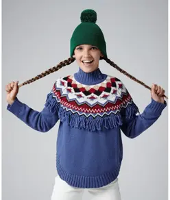 Berretto junior originale con pompon Beechfield