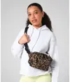 Borsa a tracolla con stampa leopardata Bagbase