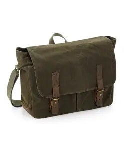 Borsa a tracolla in tela cerata Heritage Quadra