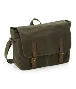 Borsa a tracolla in tela cerata Heritage Quadra