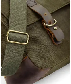 Borsa a tracolla in tela cerata Heritage Quadra