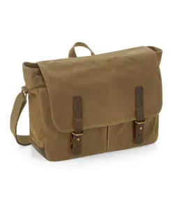 Borsa a tracolla in tela cerata Heritage Quadra