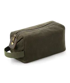 Borsa da toilette Heritage in tela cerata Quadra