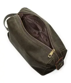 Borsa da toilette Heritage in tela cerata Quadra