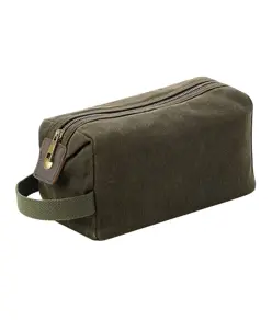 Borsa da toilette Heritage in tela cerata Quadra