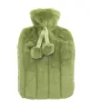 Borsa dell'acqua calda classica di lusso con rivestimento in finta pelliccia Ribbon