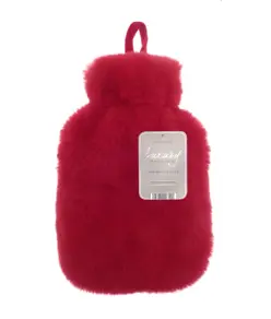 Borsa dell'acqua calda super luxury con rivestimento in finta pelliccia Ribbon