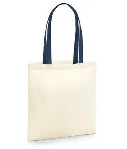 Borsa ecologica per la spesa in cotone organico EarthAware® - manici a contrasto Westford Mill