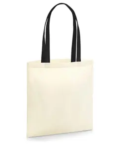 Borsa ecologica per la spesa in cotone organico EarthAware® - manici a contrasto Westford Mill