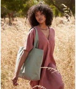Borsa maxi riutilizzabile in cotone biologico InCo. Westford Mill