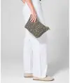 Borsa per accessori in tela con stampa leopardata Westford Mill