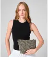 Borsa per accessori in tela con stampa leopardata Westford Mill
