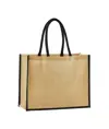Borsa shopper classica in iuta naturale inamidata Westford Mill