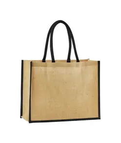 Borsa shopper classica in iuta naturale inamidata Westford Mill