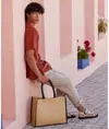 Borsa shopper classica in iuta naturale inamidata Westford Mill