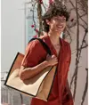Borsa shopper classica in iuta naturale inamidata Westford Mill
