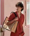 Borsa shopper classica in iuta naturale inamidata Westford Mill