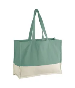 Borsa shopper EarthAware® in cotone biologico a contrasto Westford Mill