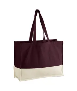 Borsa shopper EarthAware® in cotone biologico a contrasto Westford Mill