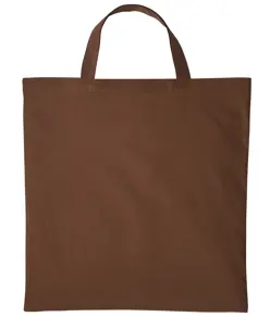 Borsa shopper in cotone con manici corti Nutshell