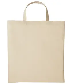 Borsa shopper in cotone con manici corti Nutshell