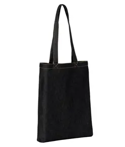 Borsa shopper in denim con fondo piatto Nutshell