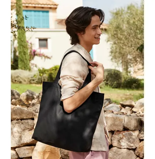 Borsa shopper maxi in cotone riciclato Westford Mill